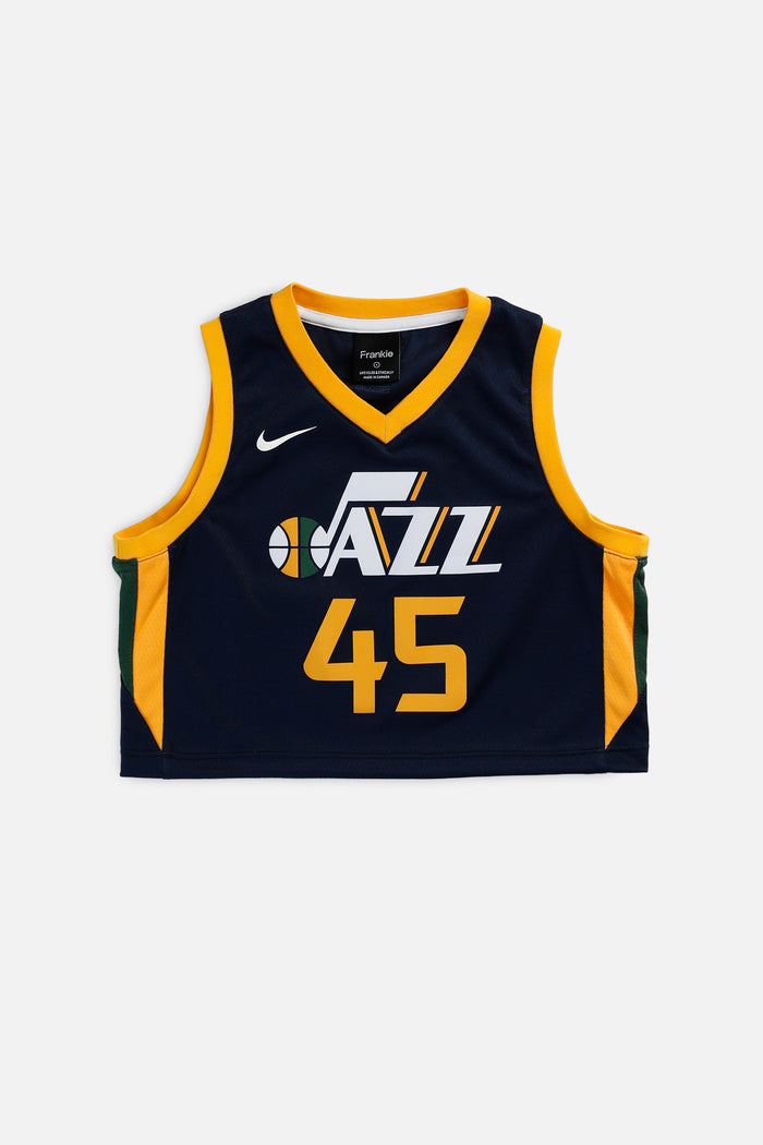 frankie Rework Utah Jazz NBA Crop Jersey - S