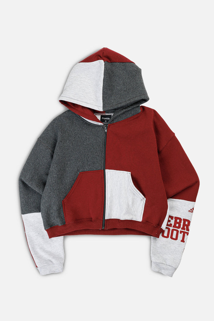 frankie Rework Varsity Crop Zip Hoodie - XS