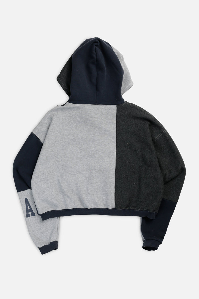 Frankie Rework Varsity Crop Zip Hoodie - XXL