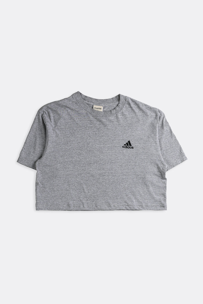 frankie Rework Vintage Adidas Crop Tee - L