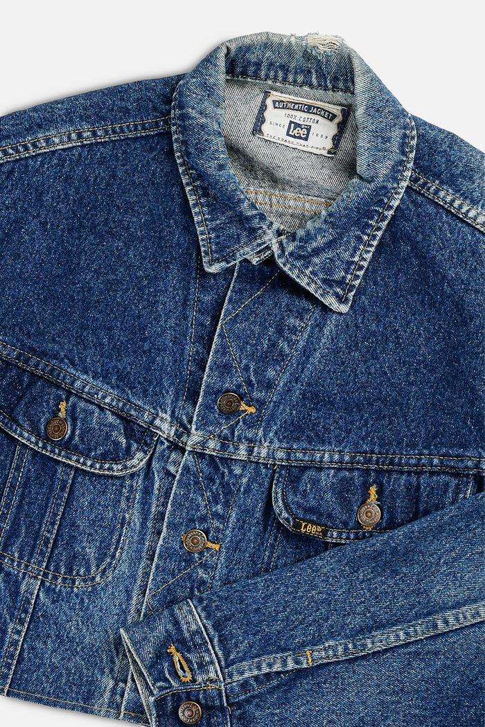 Frankie Rework Vintage Lee Crop Denim Jacket - L