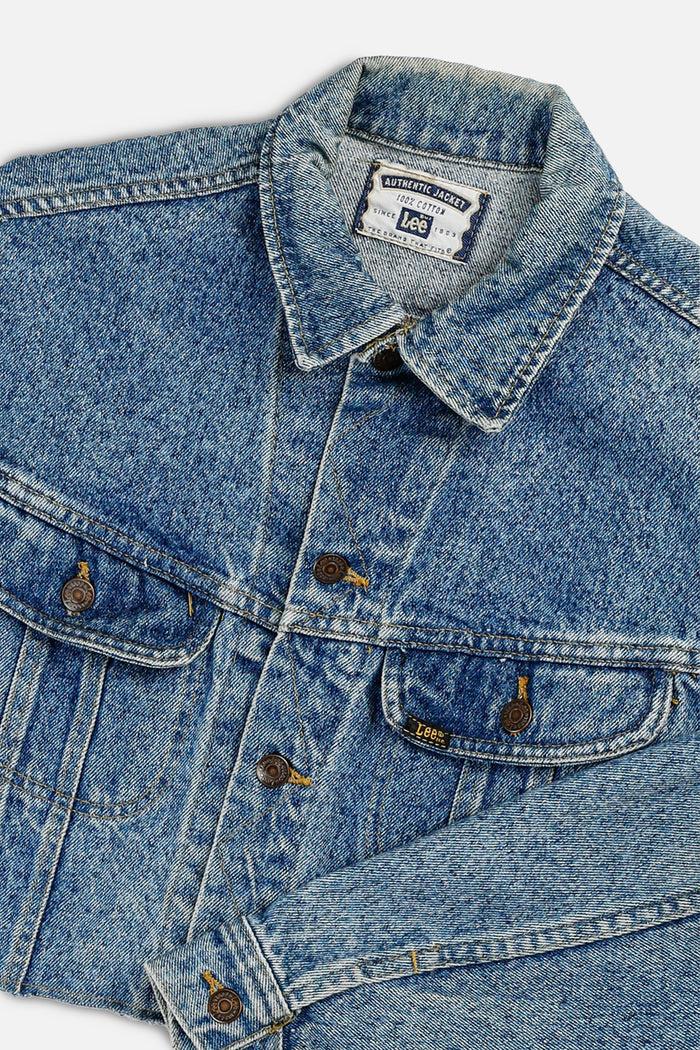 Frankie Rework Vintage Lee Crop Denim Jacket - L