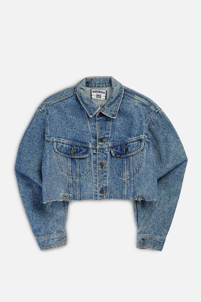 frankie Rework Vintage Lee Crop Denim Jacket - L