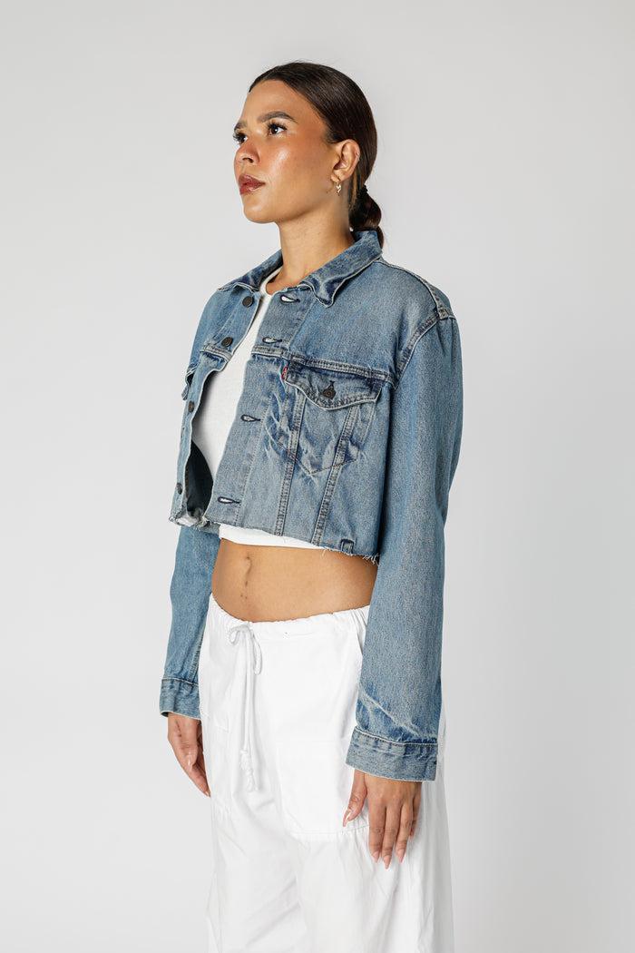 Frankie Rework Vintage Levi's Crop Denim Jacket - M