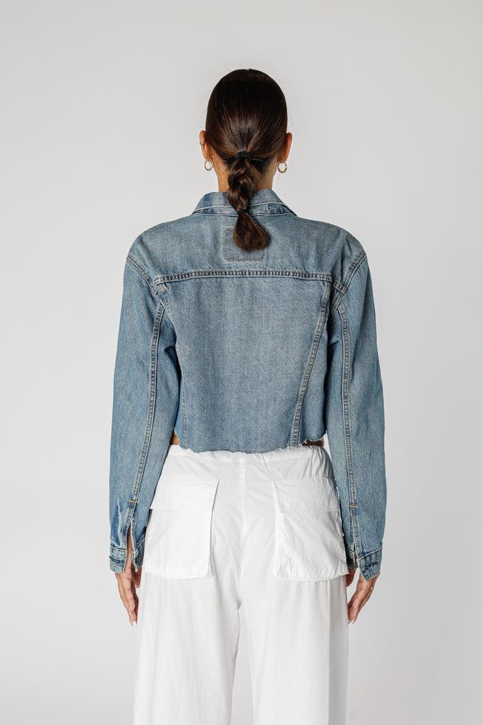 Frankie Rework Vintage Levi's Crop Denim Jacket - M