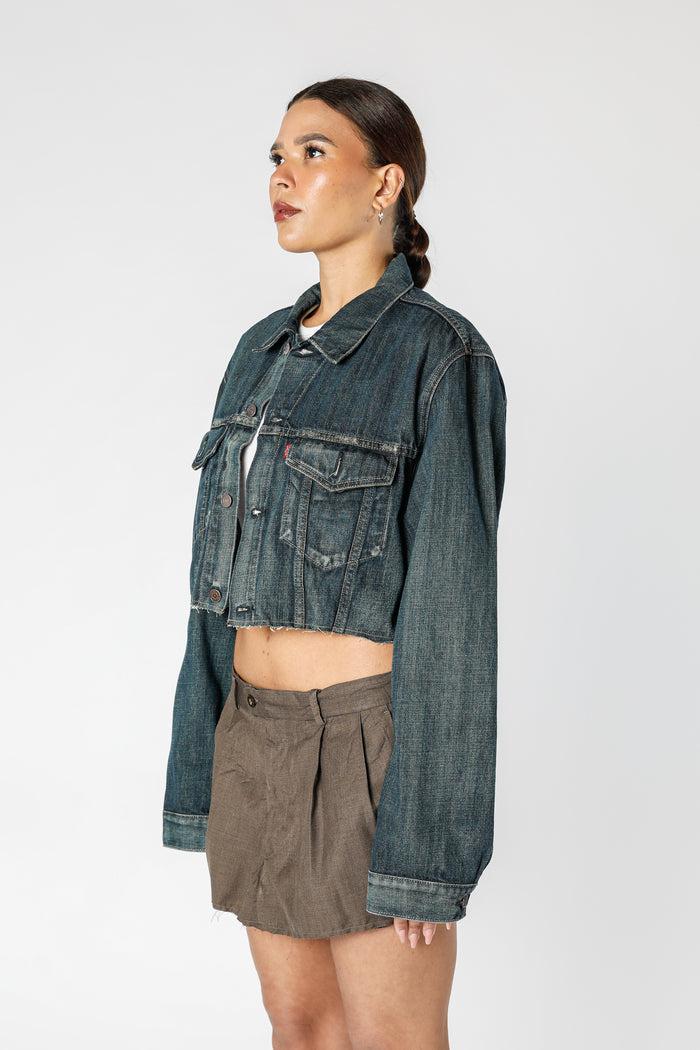 Frankie Rework Vintage Levi's Crop Denim Jacket - XL