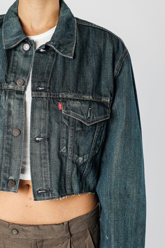 Frankie Rework Vintage Levi's Crop Denim Jacket - XL