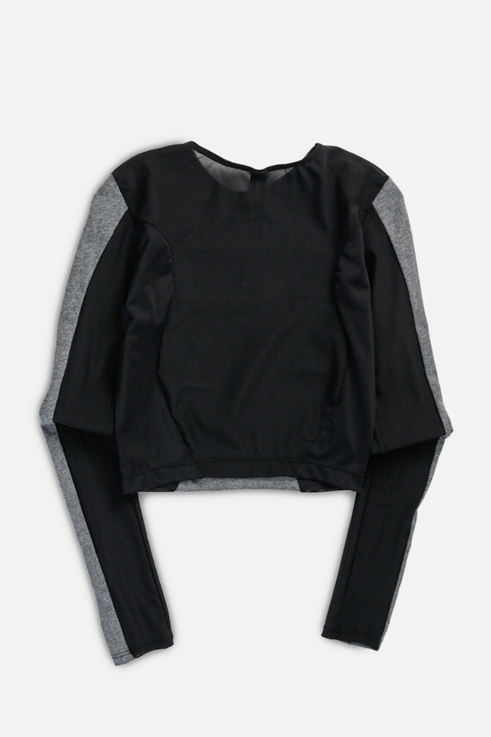 Frankie Rework Wave Mesh Long Sleeve Top - S