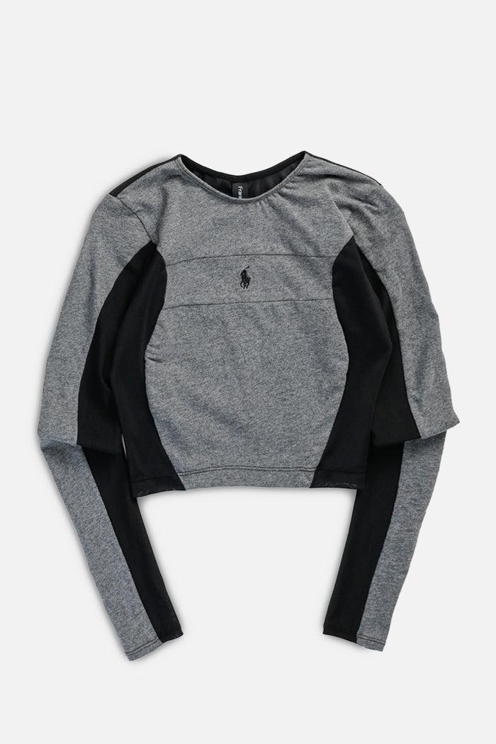 frankie Rework Wave Mesh Long Sleeve Top - S