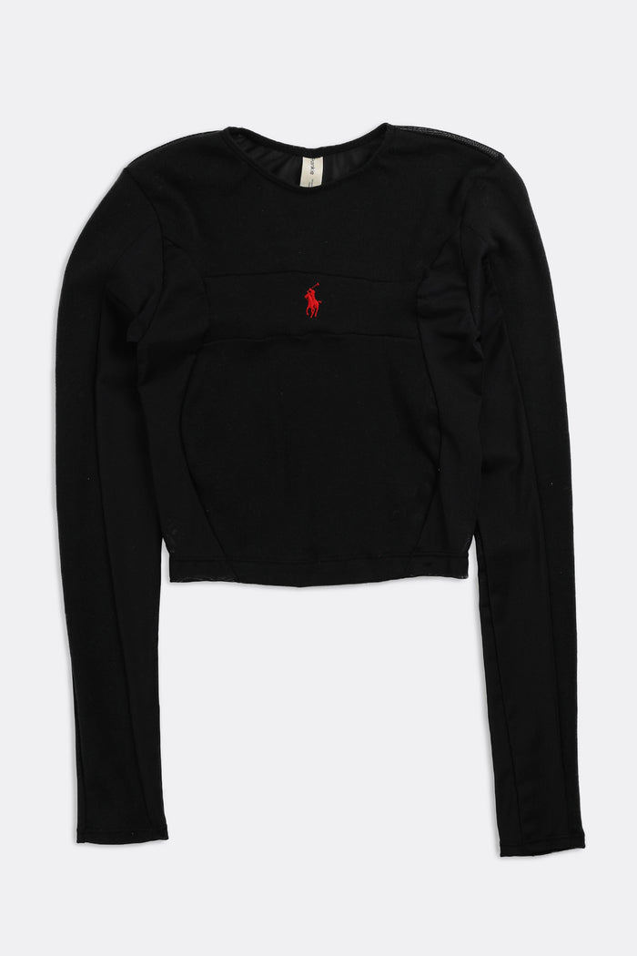 frankie Rework Wave Mesh Long Sleeve Top - XS