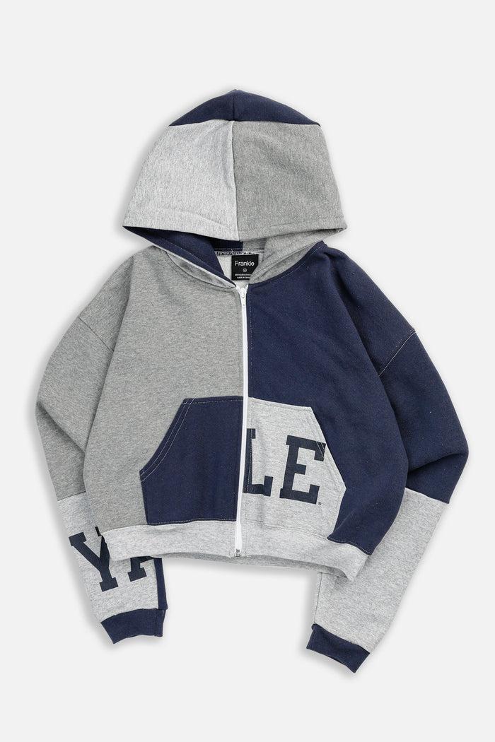 frankie Rework Yale Crop Zip Hoodie - XS