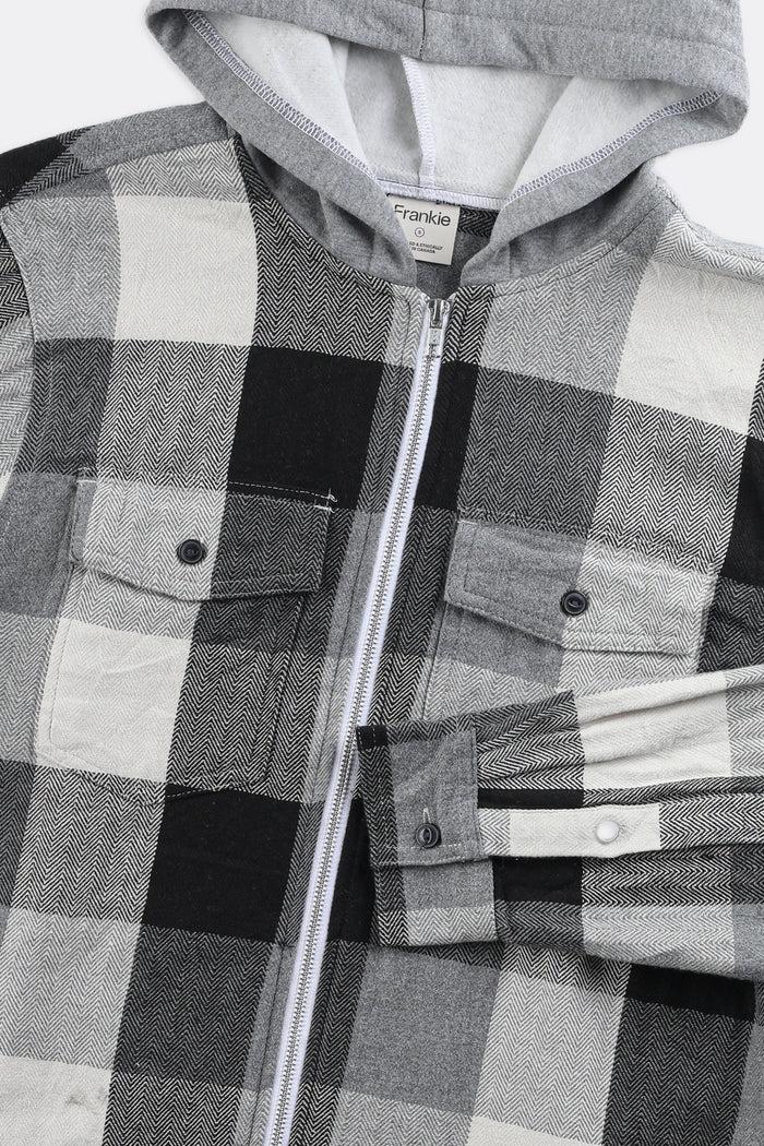 Frankie Unisex Hooded Flannel - Women-S Men-XS