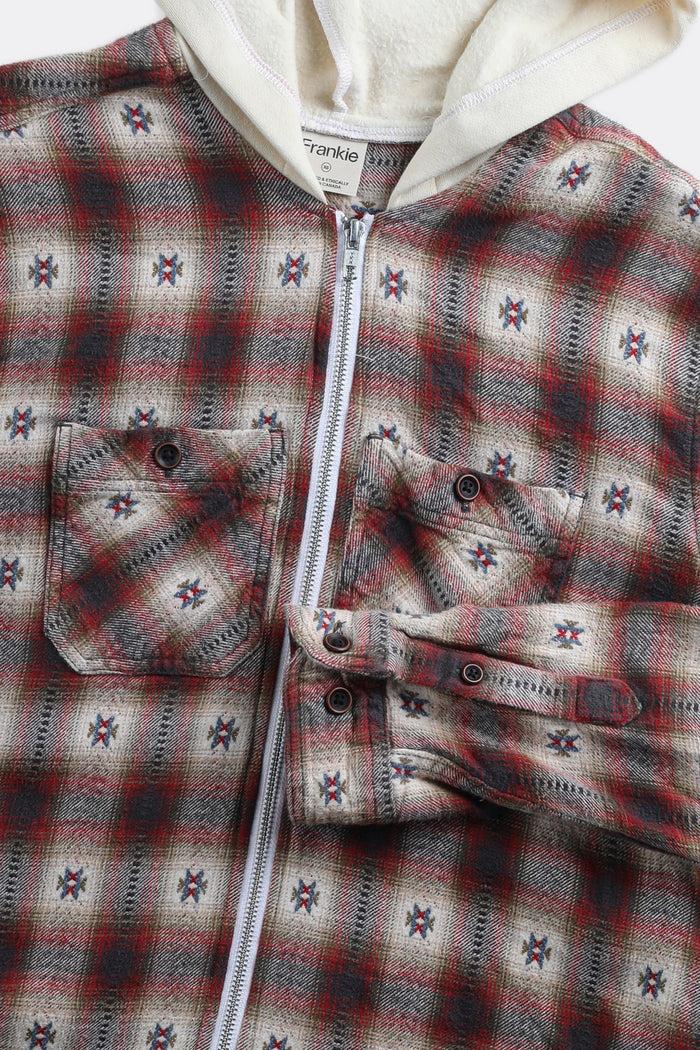 Frankie Unisex Hooded Flannel - Women-XS Men-XXS