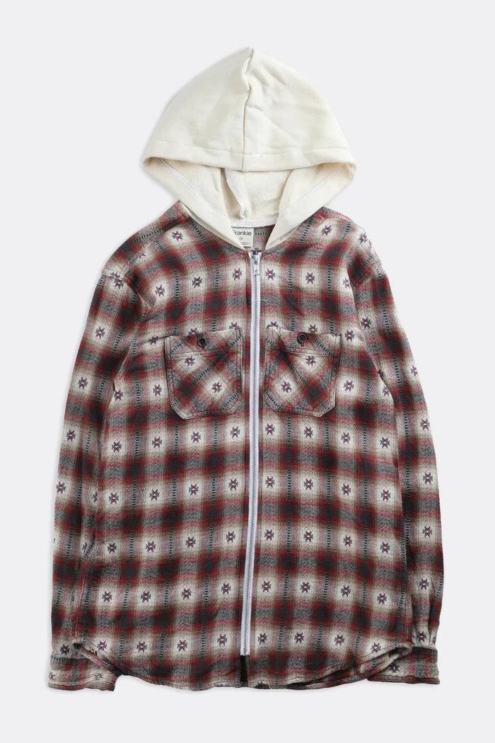 frankie Unisex Hooded Flannel - Women-XS Men-XXS