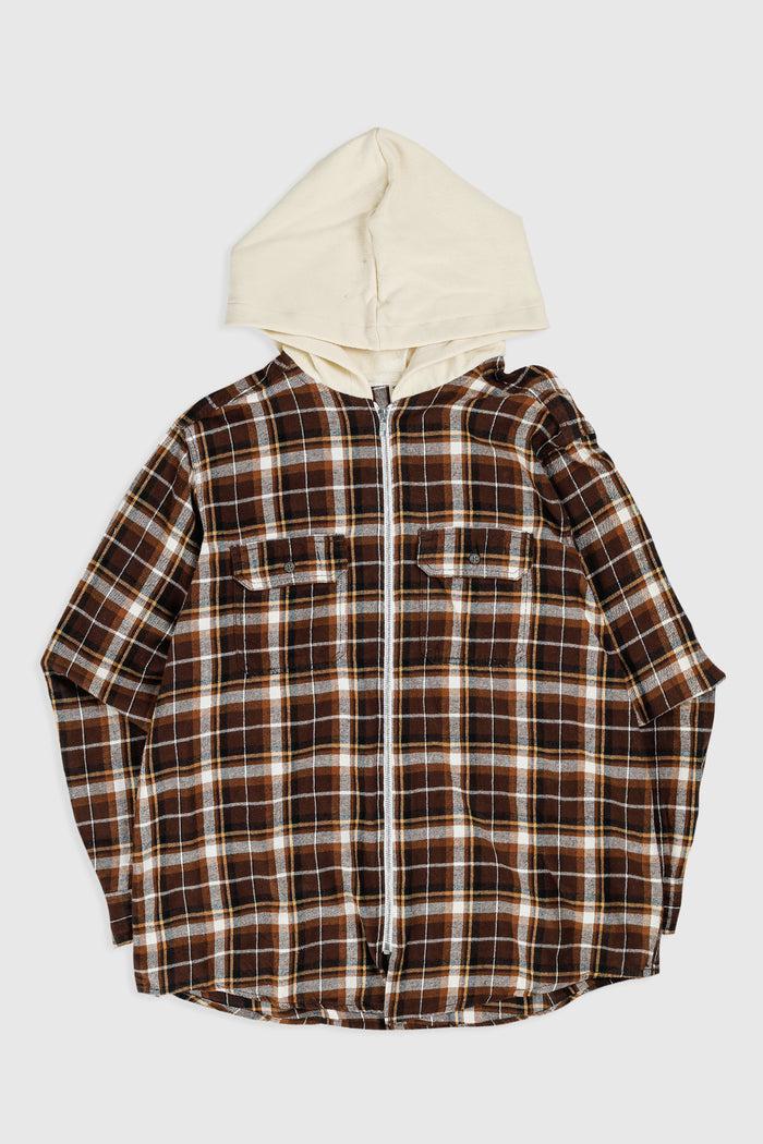 frankie Unisex Rework Hooded Flannel - L