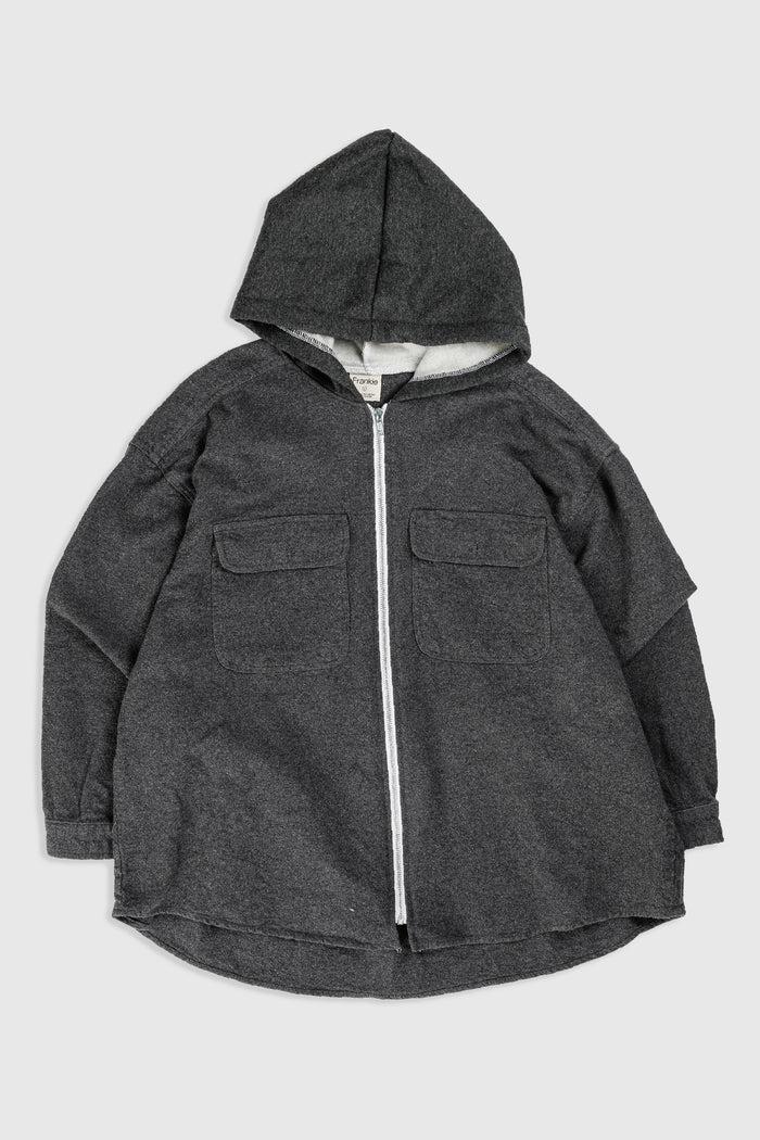 frankie Unisex Rework Hooded Flannel - L