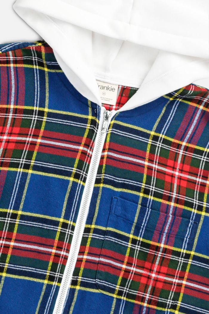 Frankie Unisex Rework Hooded Flannel - M