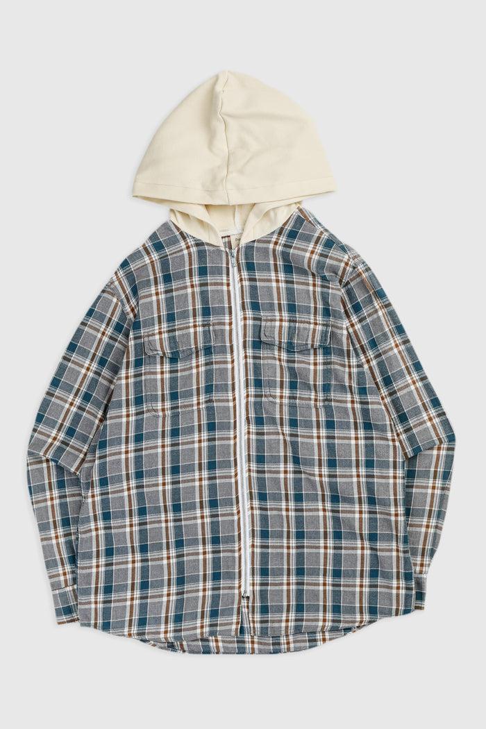 frankie Unisex Rework Hooded Flannel - M