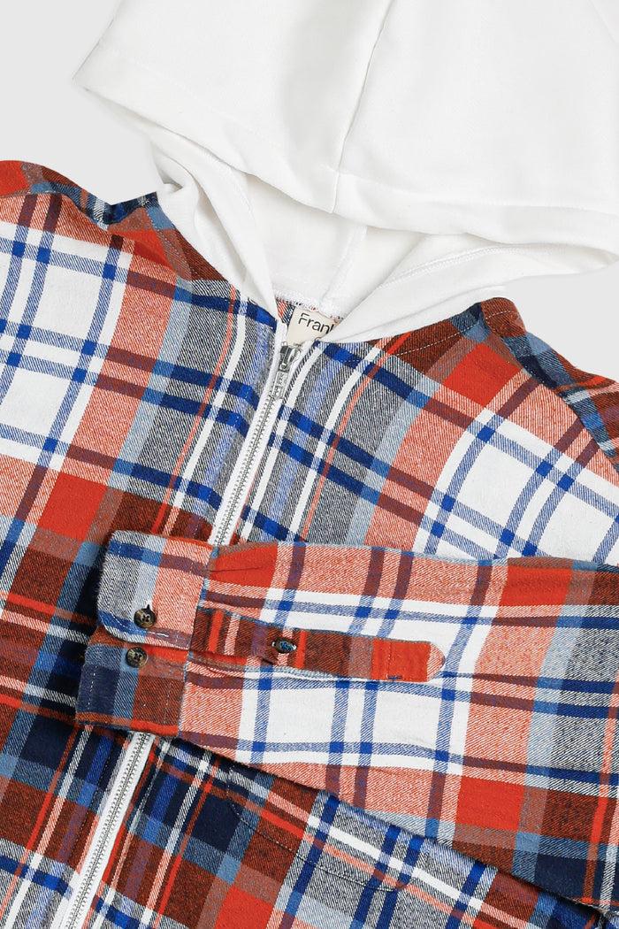 Frankie Unisex Rework Hooded Flannel - M