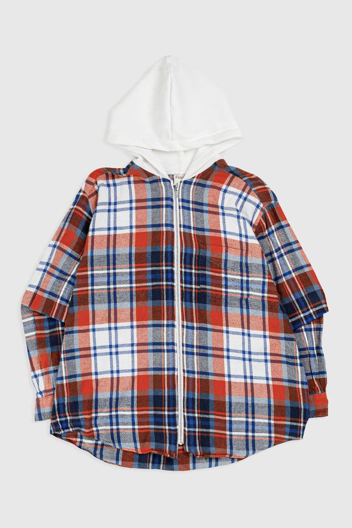 frankie Unisex Rework Hooded Flannel - M