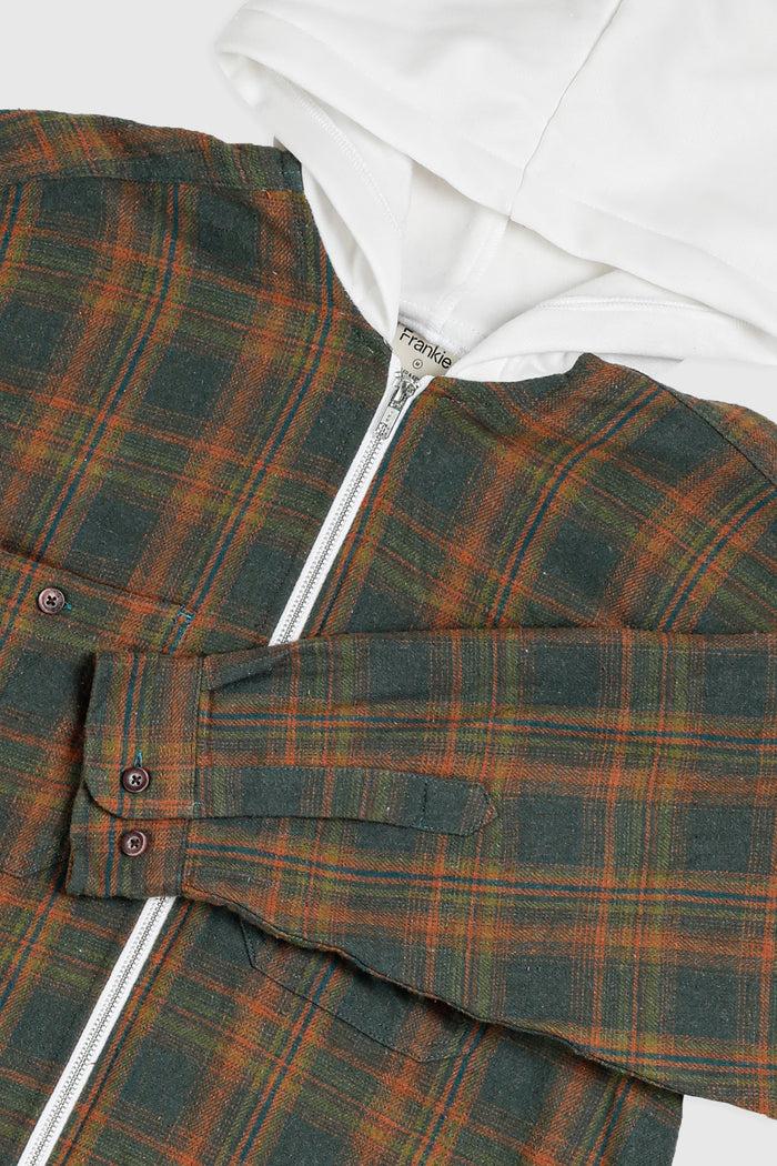Frankie Unisex Rework Hooded Flannel - M