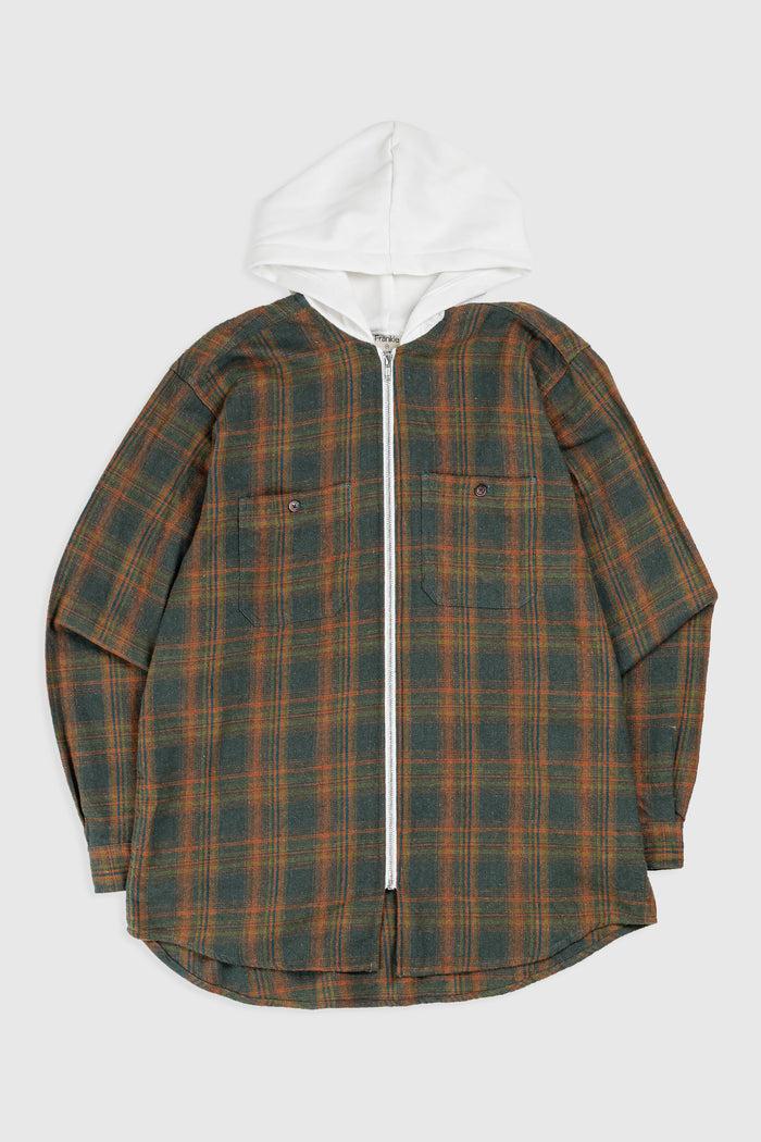 frankie Unisex Rework Hooded Flannel - M