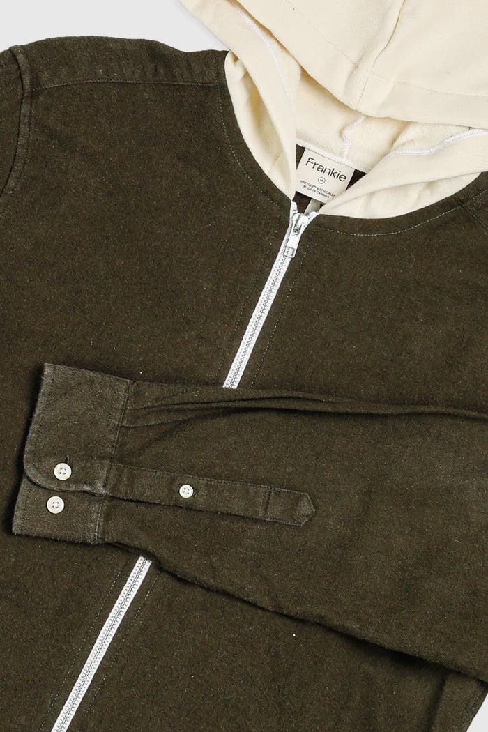 Frankie Unisex Rework Hooded Flannel - M