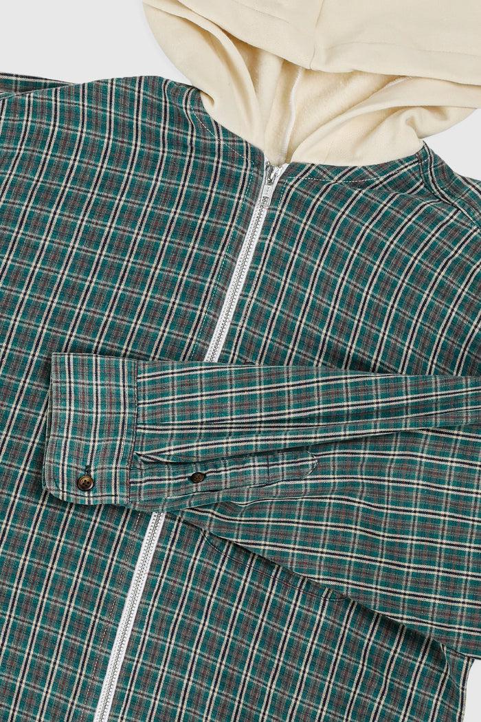 Frankie Unisex Rework Hooded Flannel - M