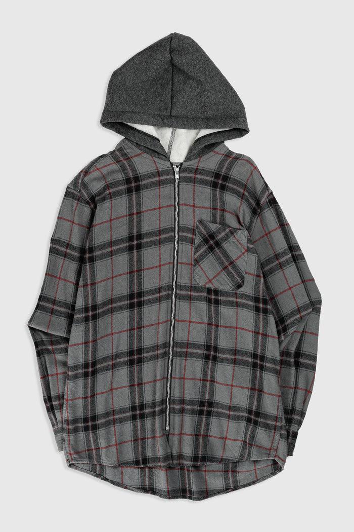 frankie Unisex Rework Hooded Flannel - M