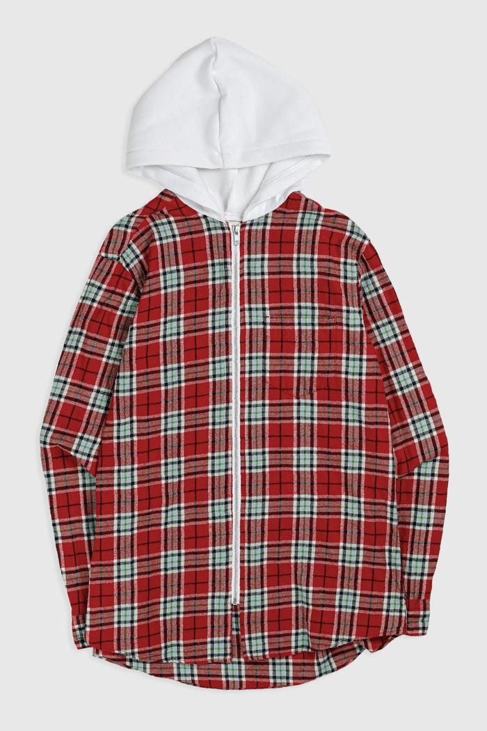 frankie Unisex Rework Hooded Flannel - M