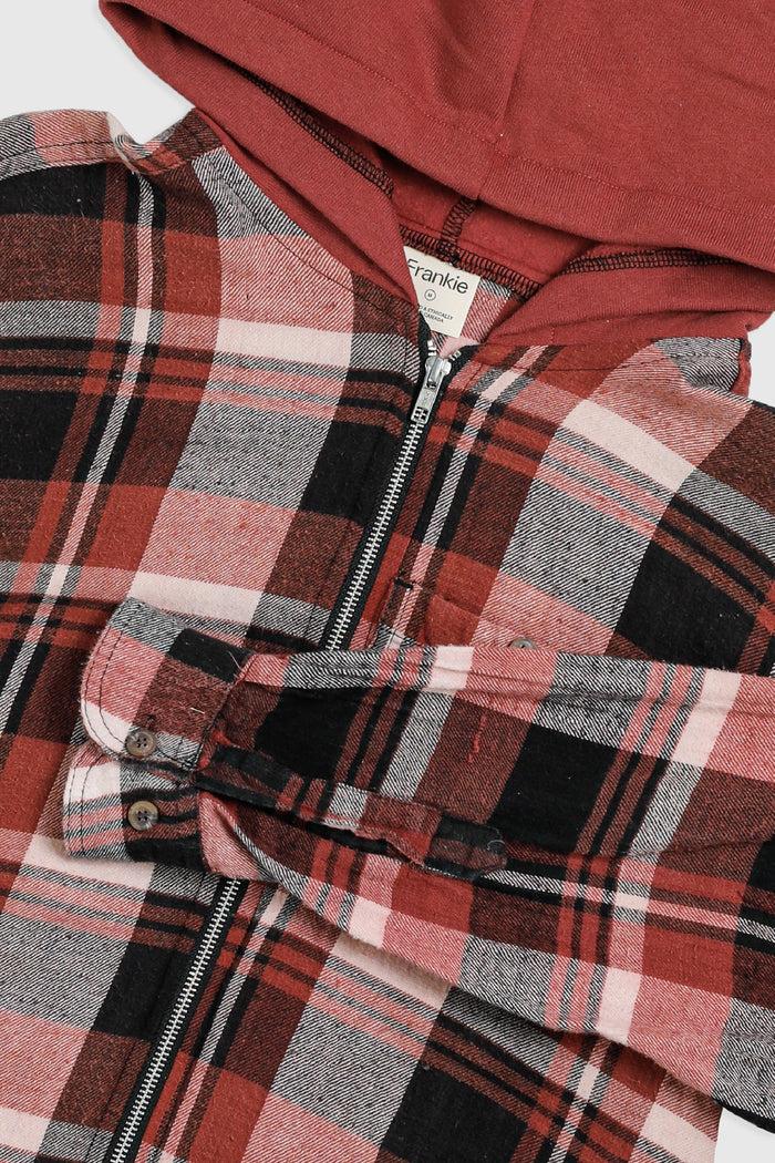 Frankie Unisex Rework Hooded Flannel - M