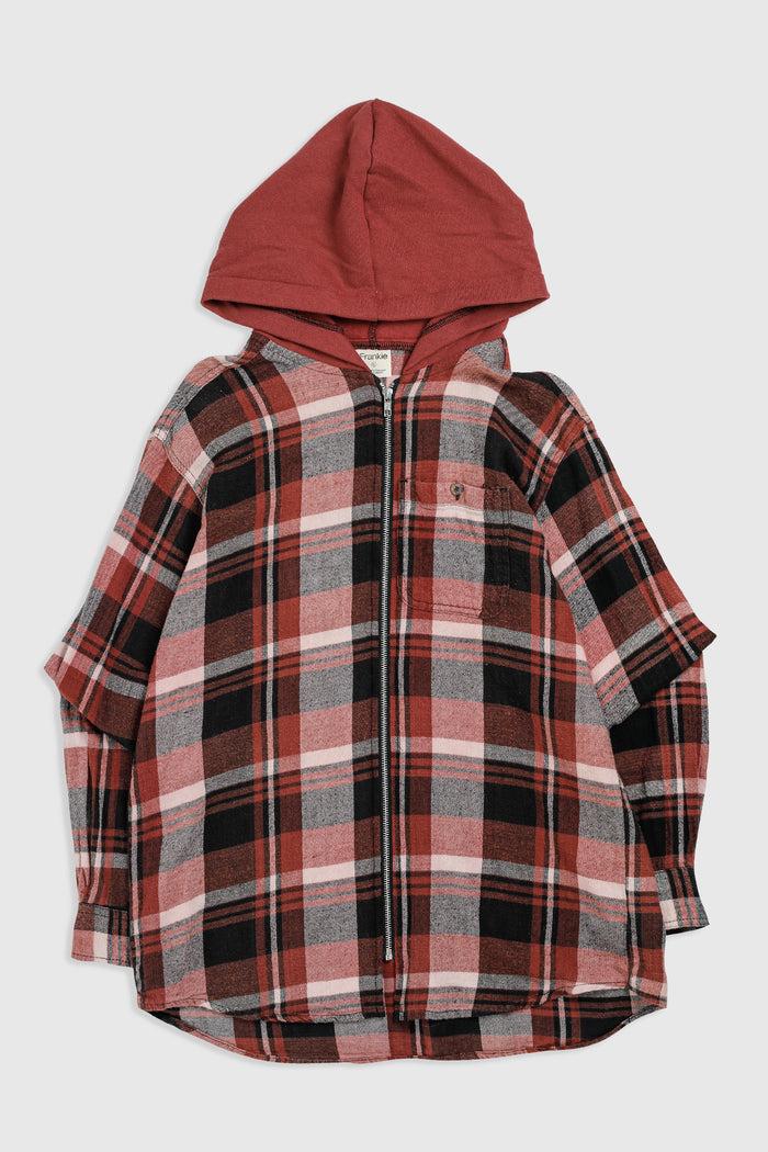 frankie Unisex Rework Hooded Flannel - M