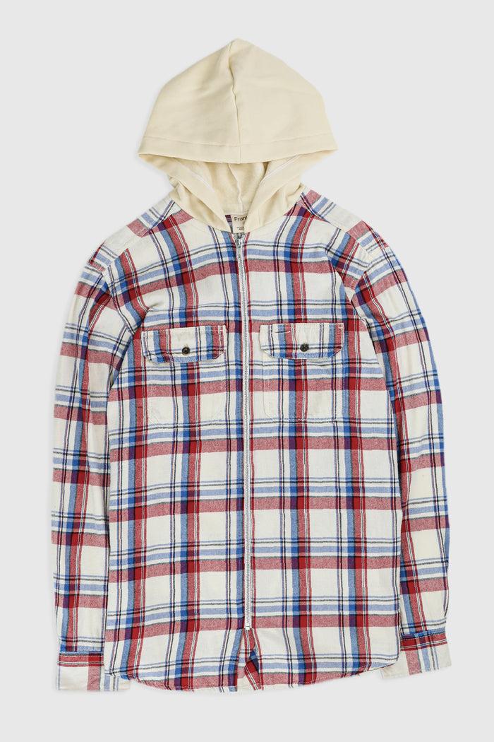 Frankie Unisex Rework Hooded Flannel - M