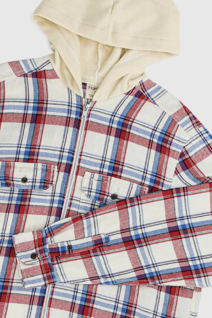 Frankie Unisex Rework Hooded Flannel - M