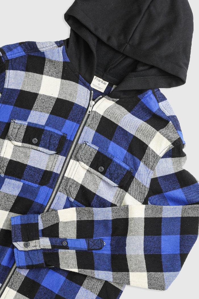 Frankie Unisex Rework Hooded Flannel - M