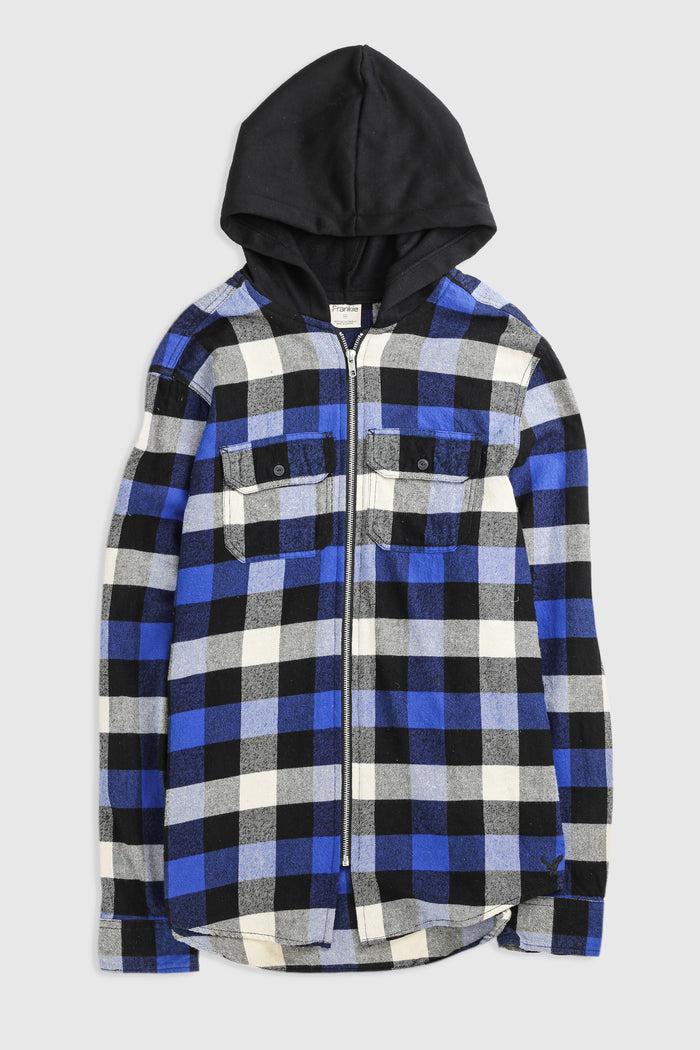 frankie Unisex Rework Hooded Flannel - M