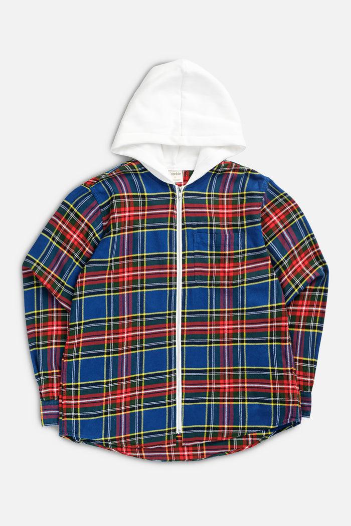 frankie Unisex Rework Hooded Flannel - M