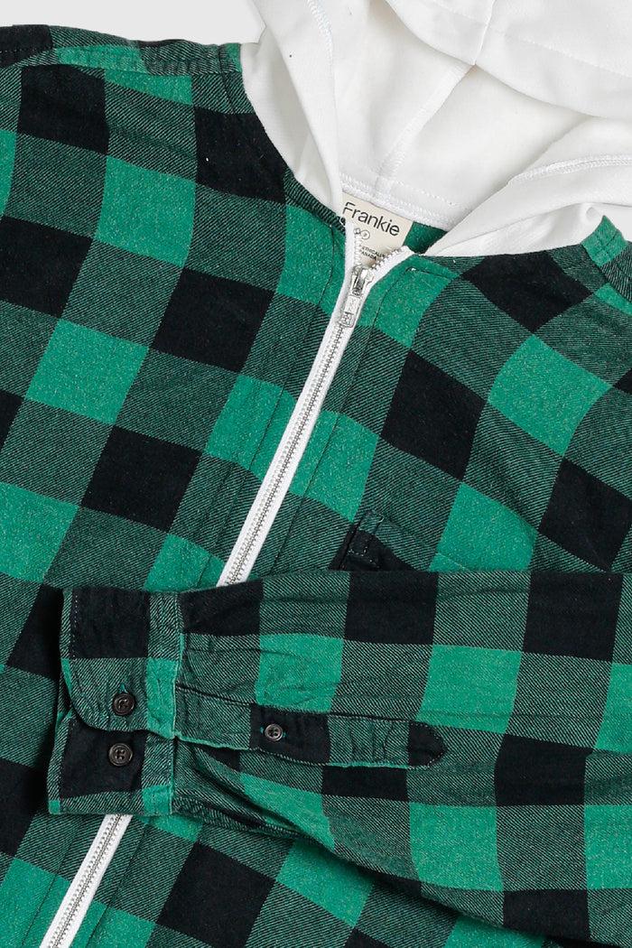 Frankie Unisex Rework Hooded Flannel - S