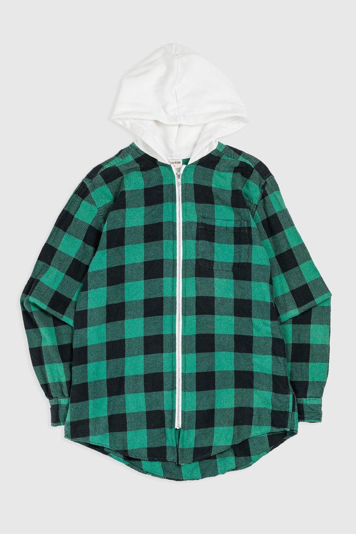 frankie Unisex Rework Hooded Flannel - S
