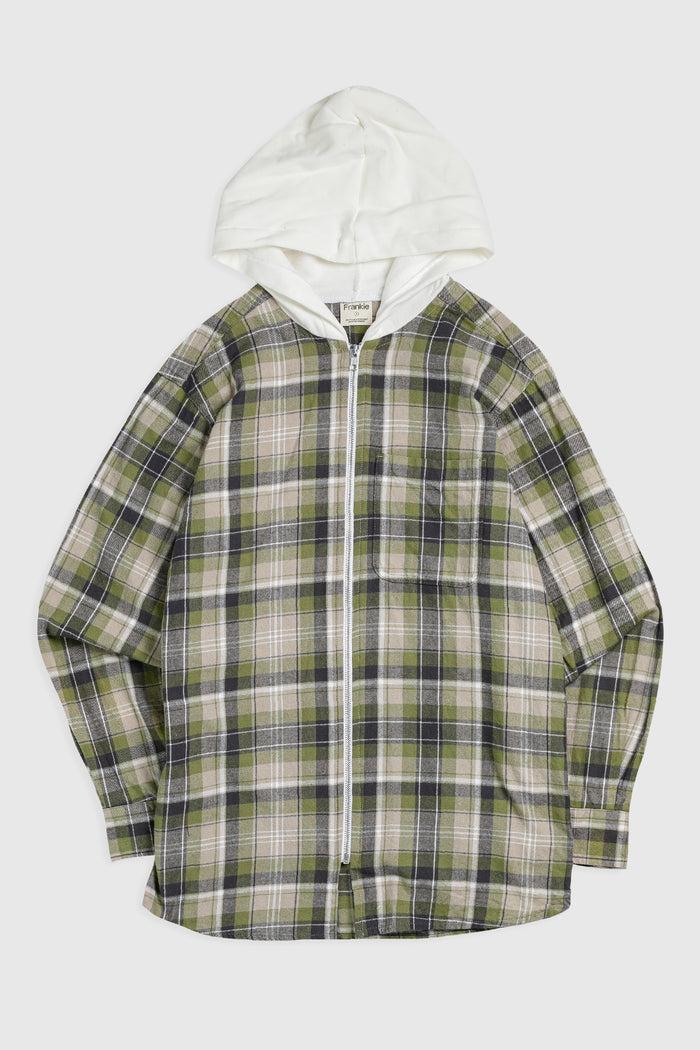 frankie Unisex Rework Hooded Flannel - S