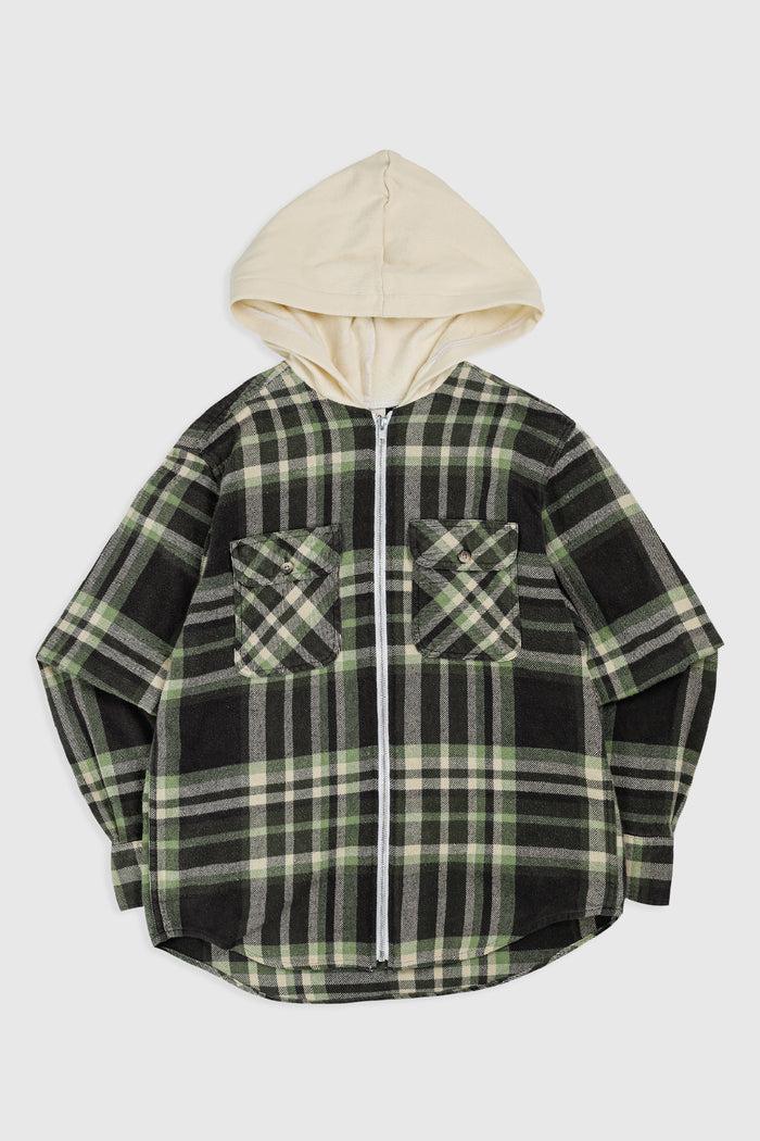 frankie Unisex Rework Hooded Flannel - S