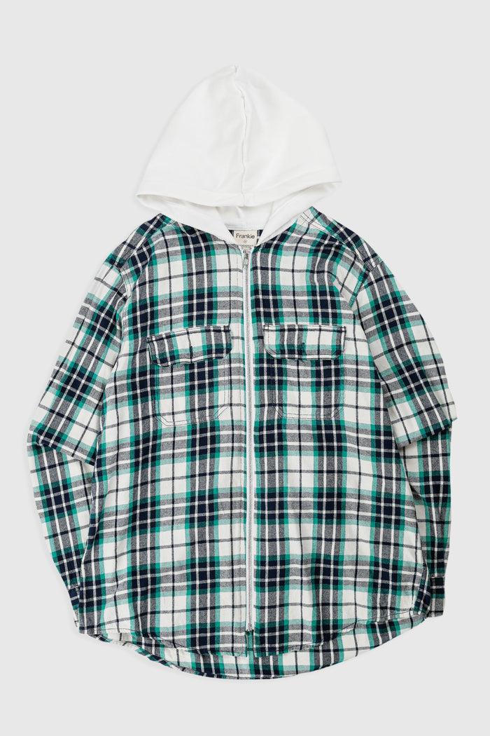 frankie Unisex Rework Hooded Flannel - S