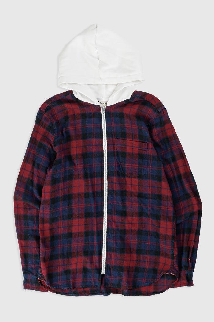 frankie Unisex Rework Hooded Flannel - S