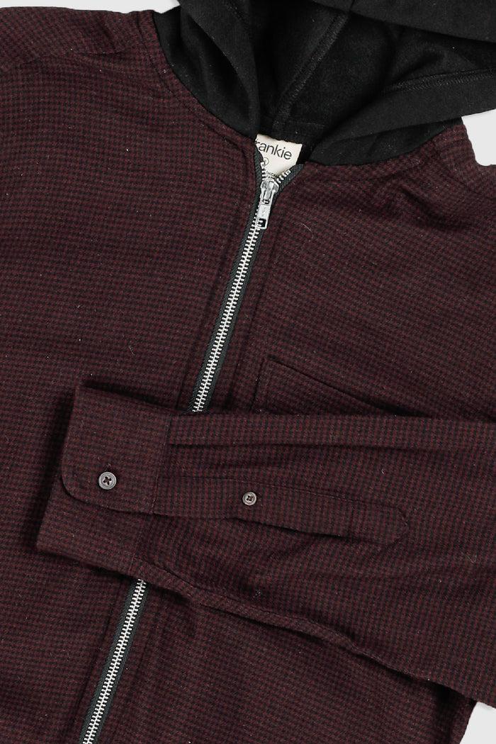Frankie Unisex Rework Hooded Flannel - S