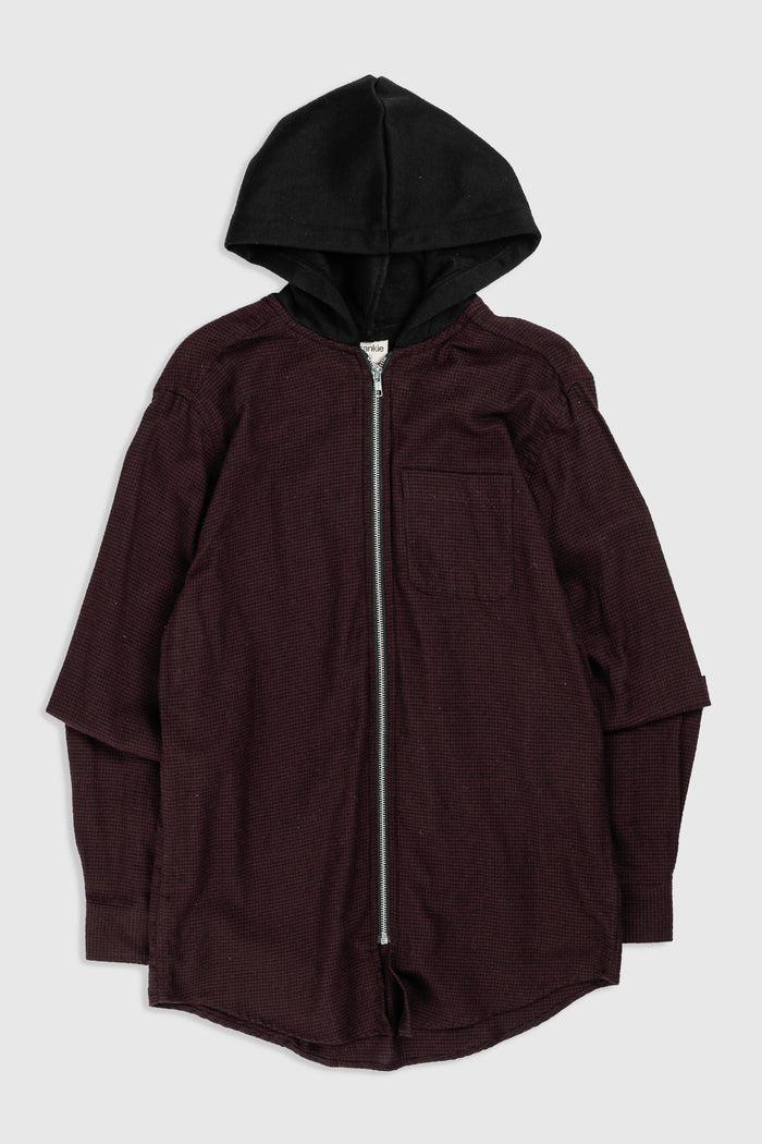 frankie Unisex Rework Hooded Flannel - S