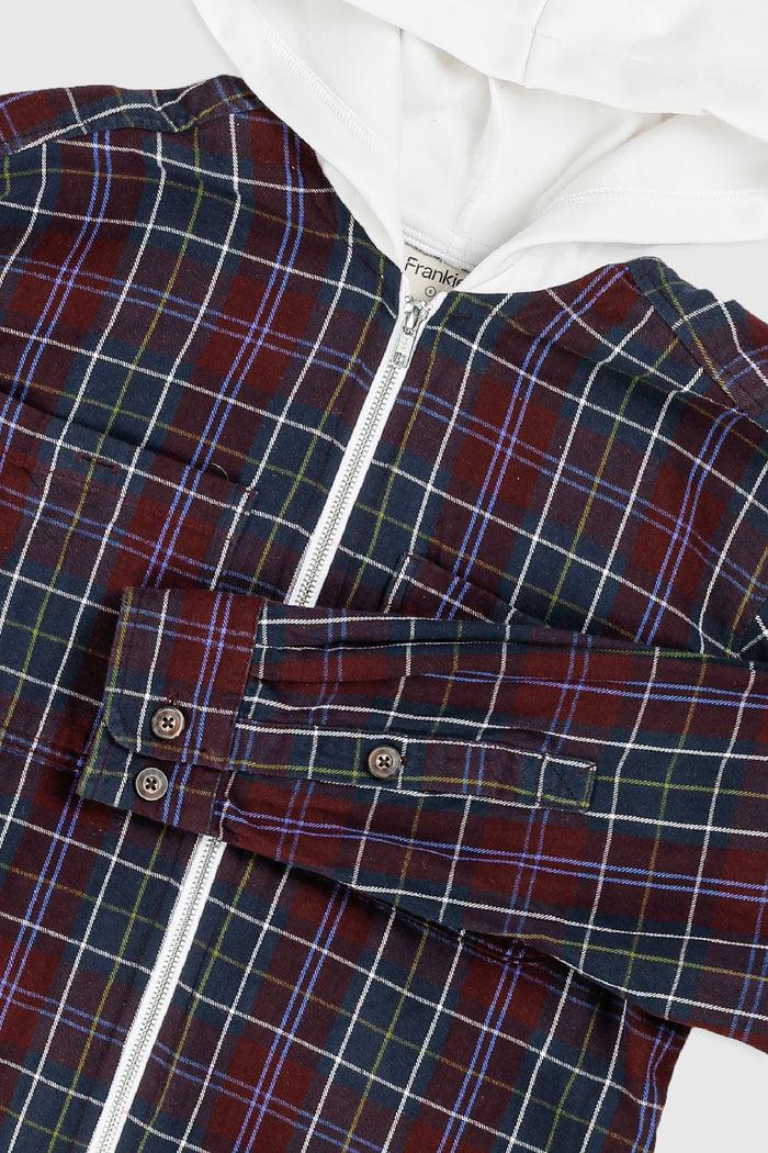 Frankie Unisex Rework Hooded Flannel - S