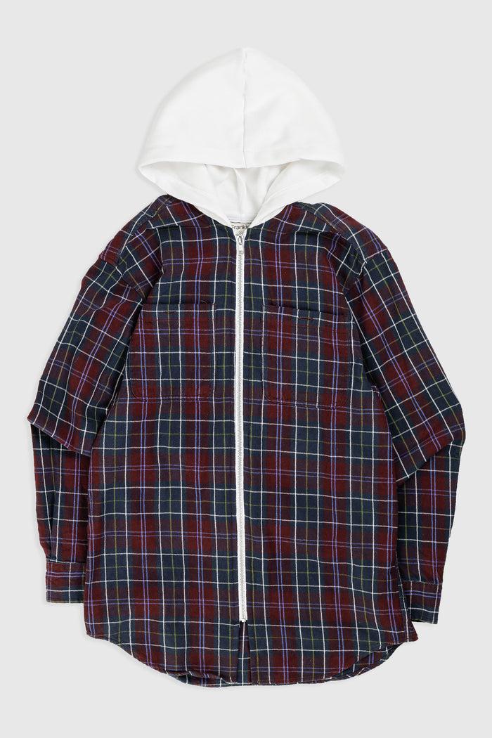 frankie Unisex Rework Hooded Flannel - S