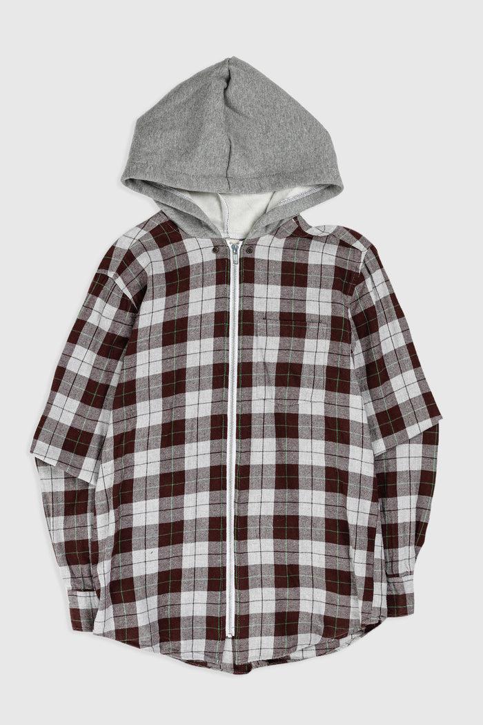frankie Unisex Rework Hooded Flannel - S