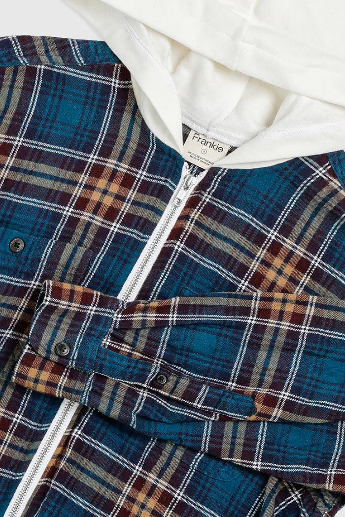 Frankie Unisex Rework Hooded Flannel - S