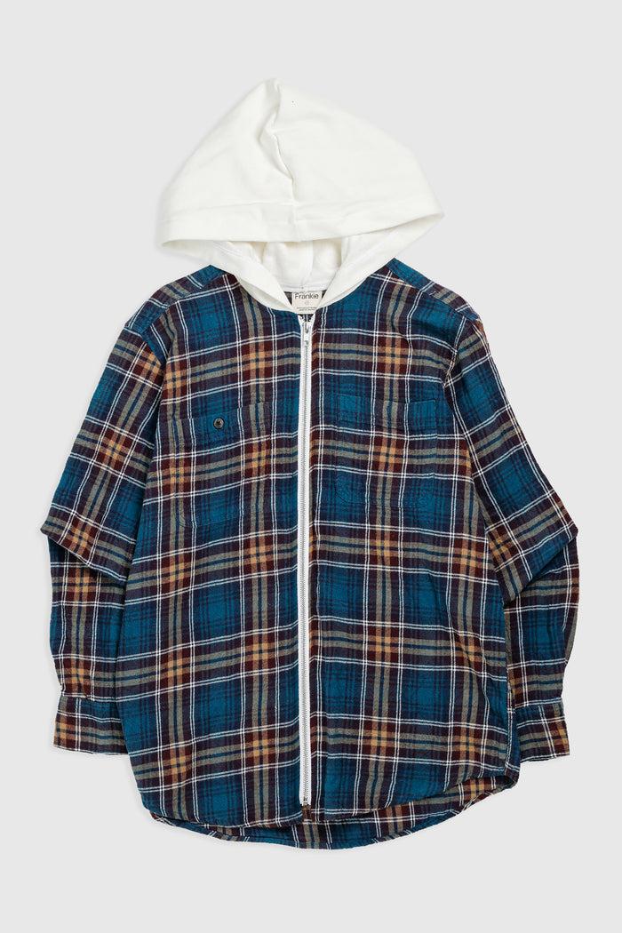 frankie Unisex Rework Hooded Flannel - S